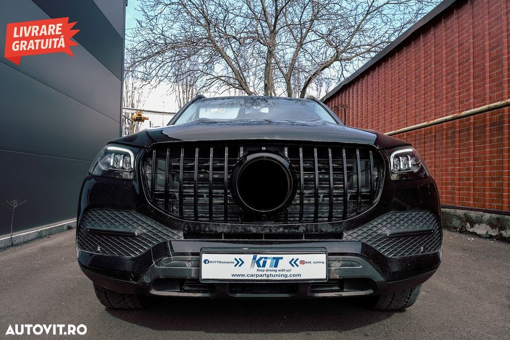 Grila Centrala Mercedes GLS SUV X167 (2019-2023) M Look Crom- livrare gratuita - 14