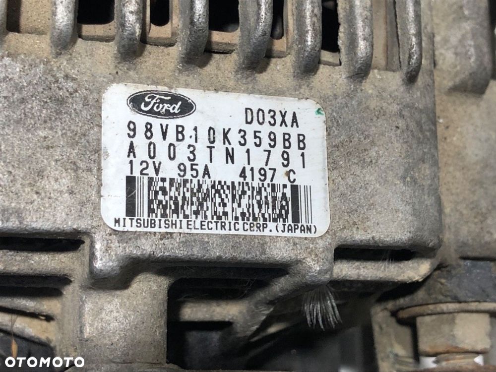 ALTERNATOR  FORD TRANSIT Autobus (E_ _) 1994 - 2000 2.5 DI (EBL, ECL, EDS, EDL) 56 kW [76 KM] olej - 6