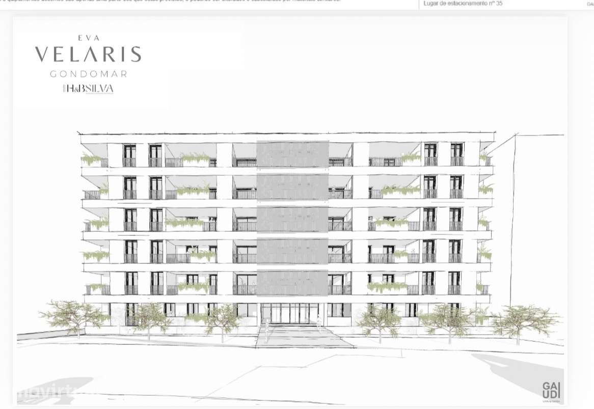 Apartamento T2 | Em construção | Varanda | Lug Garagem - Grande imagem: 5/6