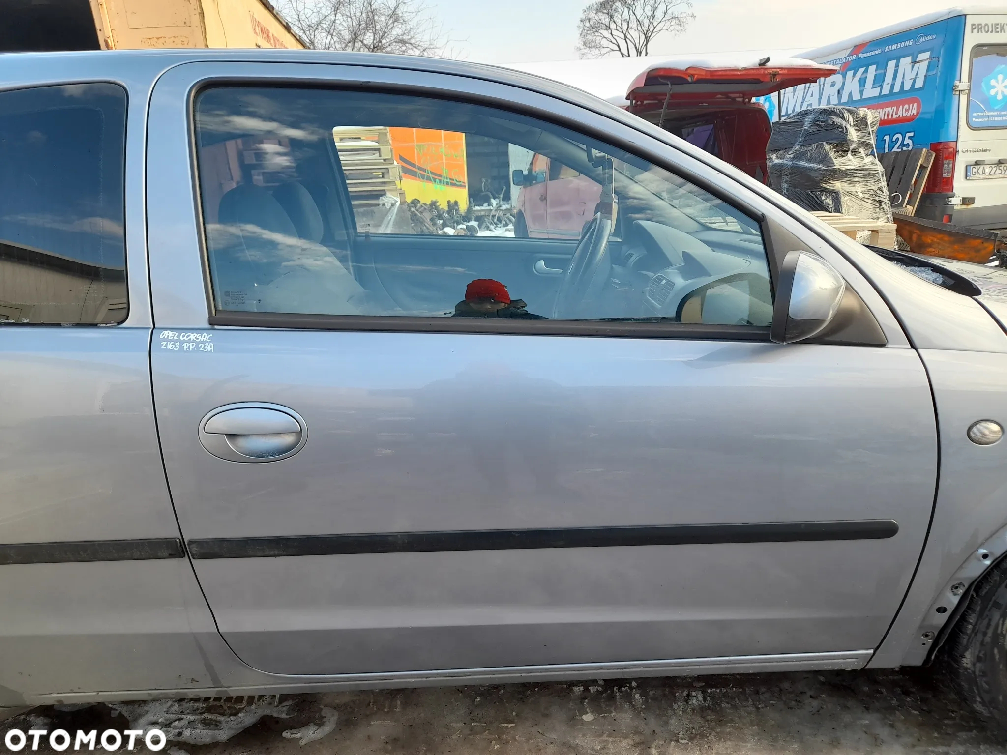OPEL CORSA C DRZWI PRAWY PRAWE PRZÓD PRZEDNIE 4AU Z163 WERSJA 3-DRZWIOWA - 2