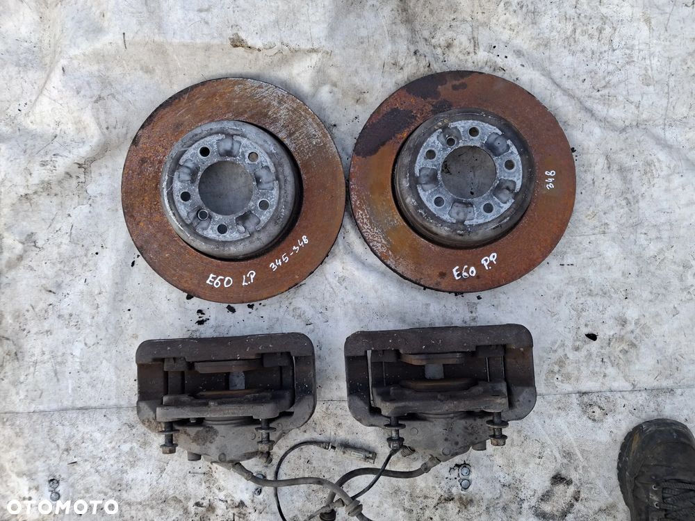 BMW E60 E61 Komplet hamulców ZESTAW ATE Zaciski przód tył 60/30/348 46/24 TARCZE KLOCKI 348 320 SWAP 4.4 V8 - 5