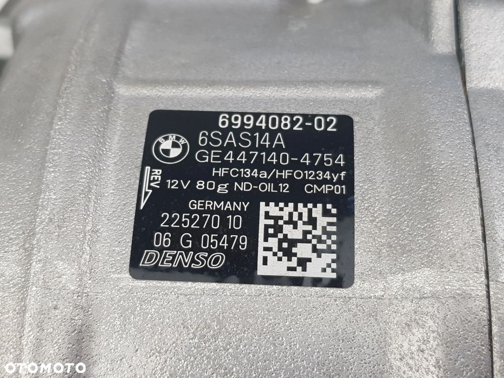 Kompresor Sprężarka klimatyzacji BMW F10 F20 F30 6994082 - 7