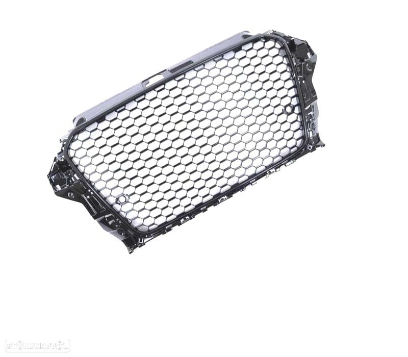 GRELHA AUDI A3 8V 12-16 LOOK RS3 PRETO BRILHANTE - 4