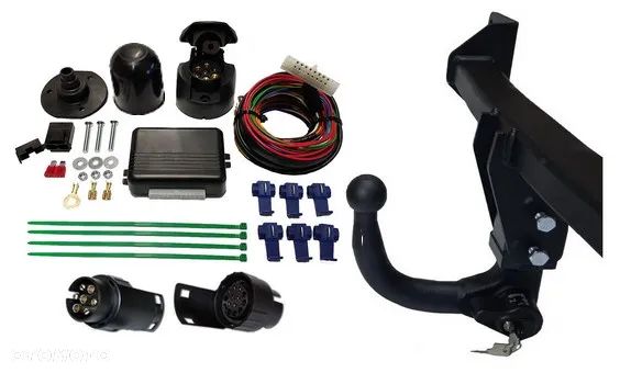 AUTOMAT HAK HOLOWNICZY Z KULĄ WYPINANĄ PIONOWO ZABEZPIECZONĄ KLUCZYKIEM+MODUŁ do BMW X1 E84 2009-15 - 5