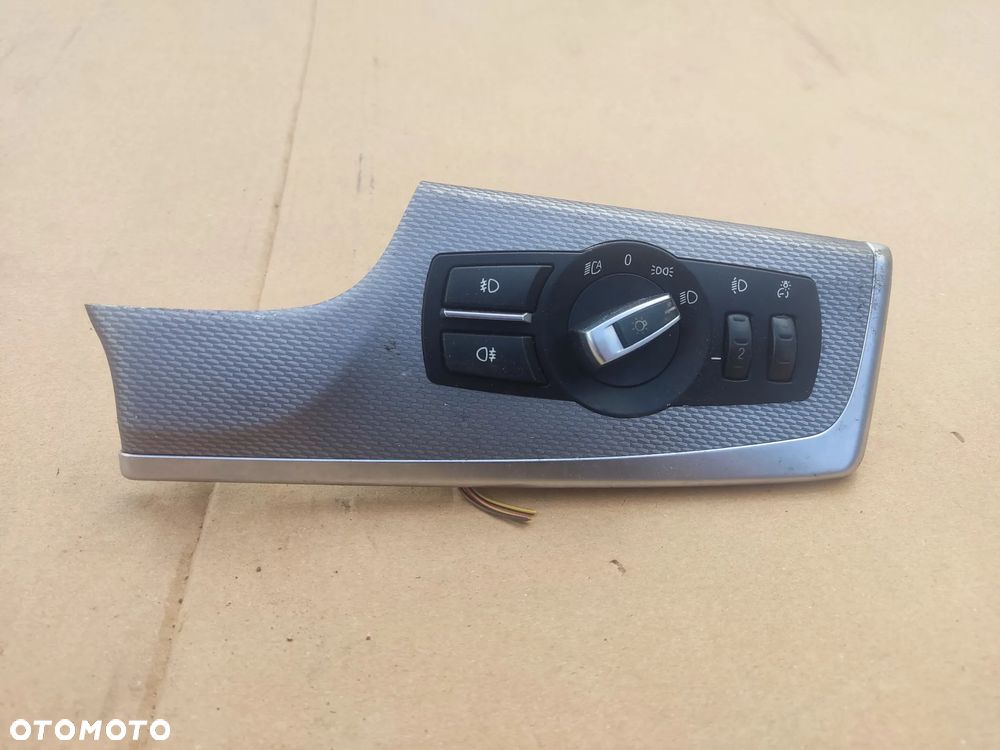 WŁĄCZNIK PRZEŁĄCZNIK ŚWIATEŁ LISTWA OZDOBNA DEKOR DESKI BMW 750i F10 9192744  9166928 - 1