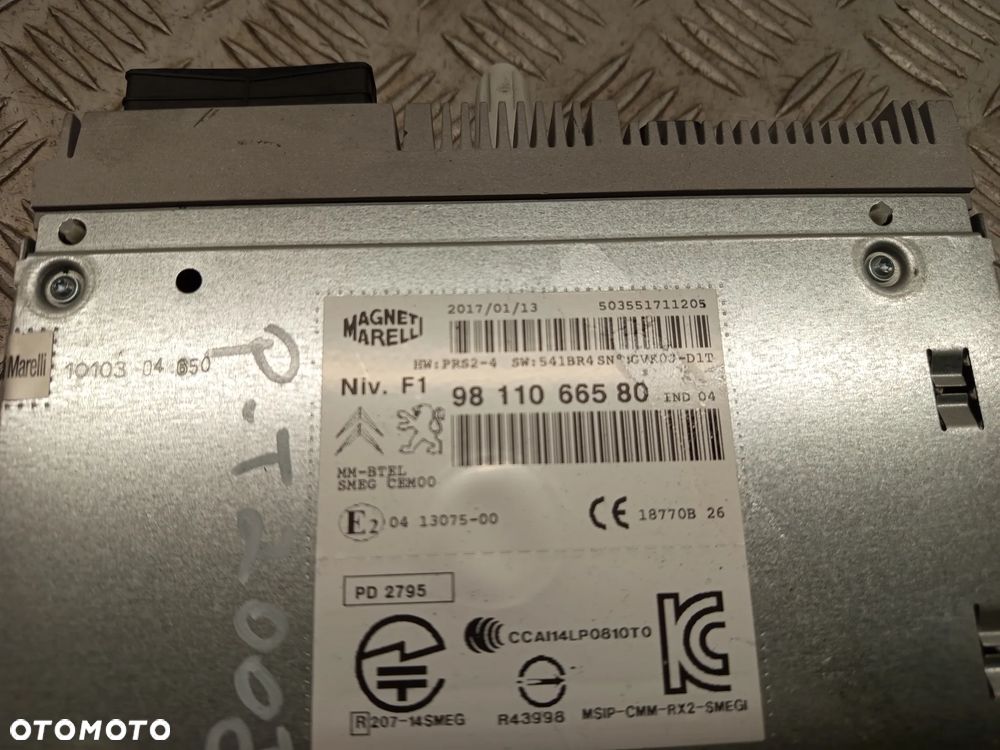 PEUGEOT 2008 LIFT 15-19r. 1.2B RADIO NAWIGACJA 9811066580 - 2