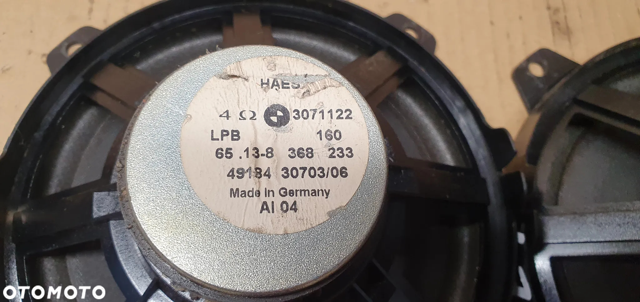 Głośnik drzwi prawy lewy przód BMW 3 E46 8368233 - 4