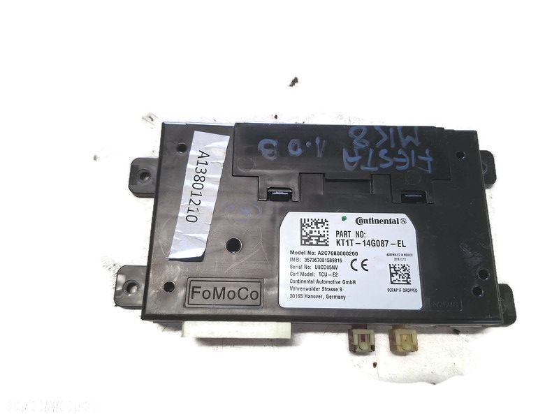 FORD FIESTA MK8 VIII 22r LIFT 5D MODUŁ BLUETOOTH KT1T-14G087-EL - 1