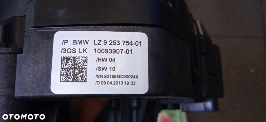 Przełącznik zespolony manetki taśma BMW F21 9253754 - 3