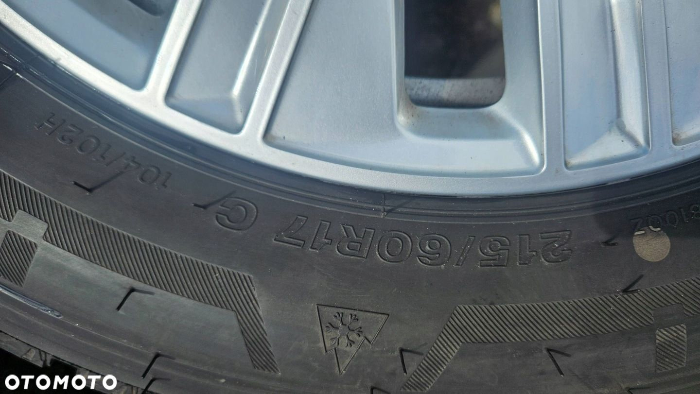 FELGI ALUMINIOWE VW T6 7T0601025A 17" 6.5J ET60 OPONY ZIMA 215/60/17C - 7