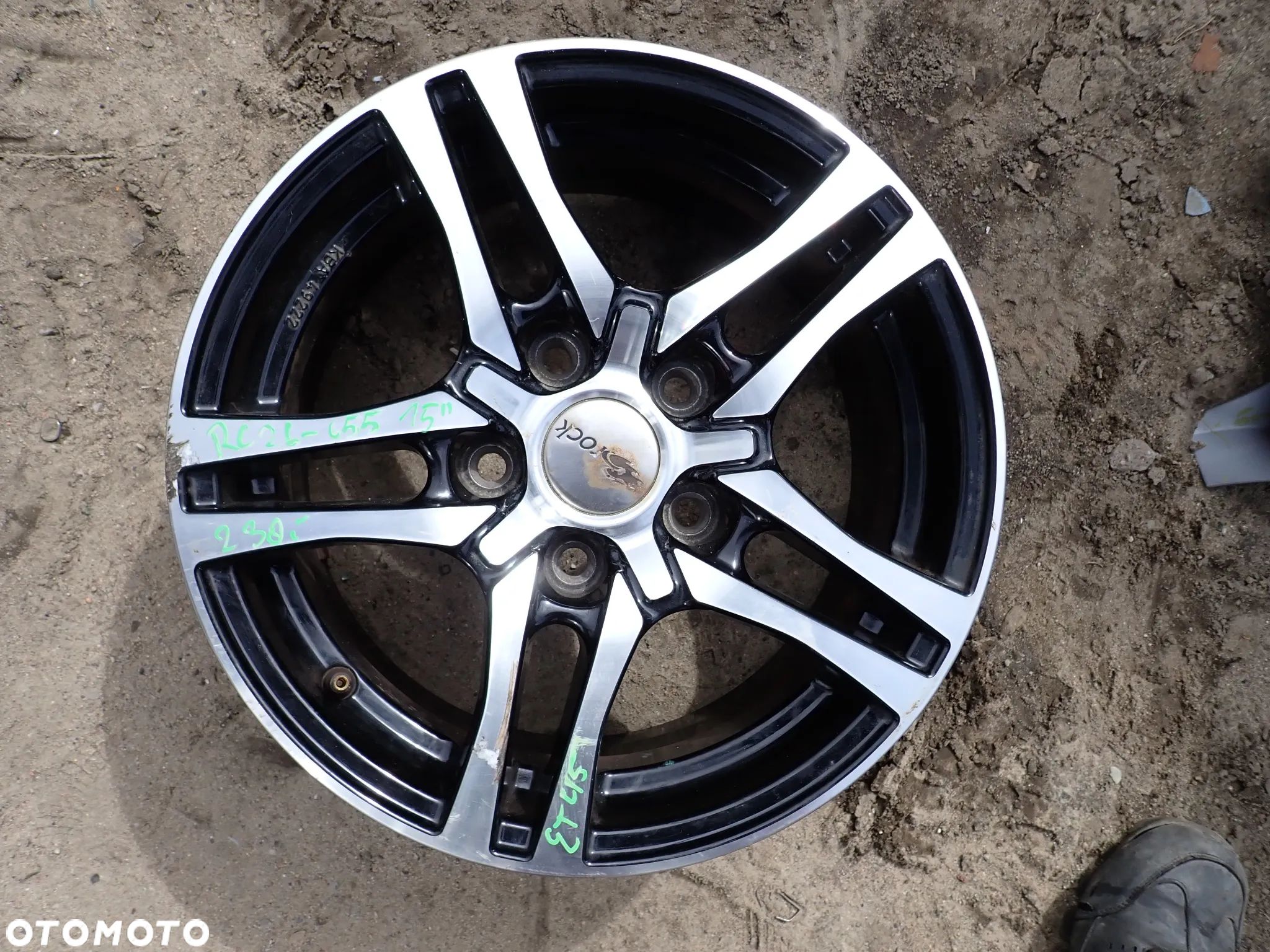 PEUGEOT CITROEN ALUFELGA 15" RC26-655 KBA49222 BROKS RC DESIGN 6.5J ET46 OTWÓR CENTRUJĄCY 72.6 - 1