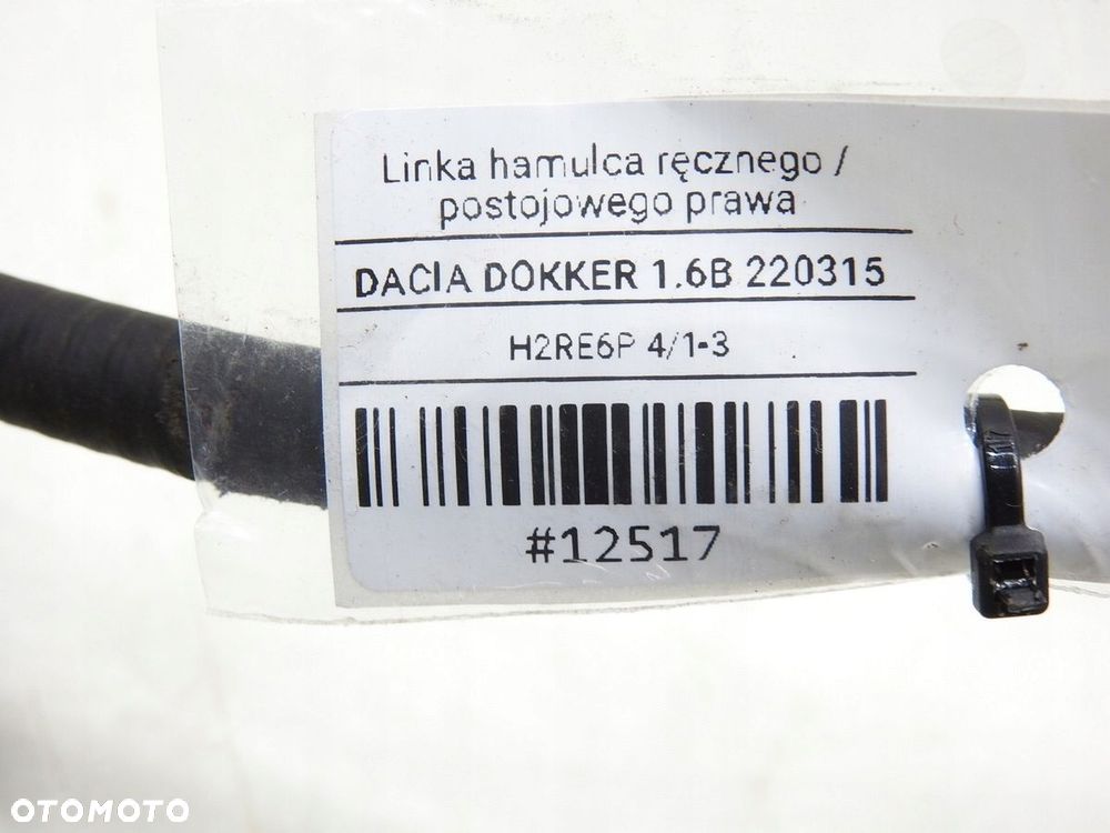 LINKA HAMULCA RĘCZNEGO PRAWA DACIA DOKKER - 6