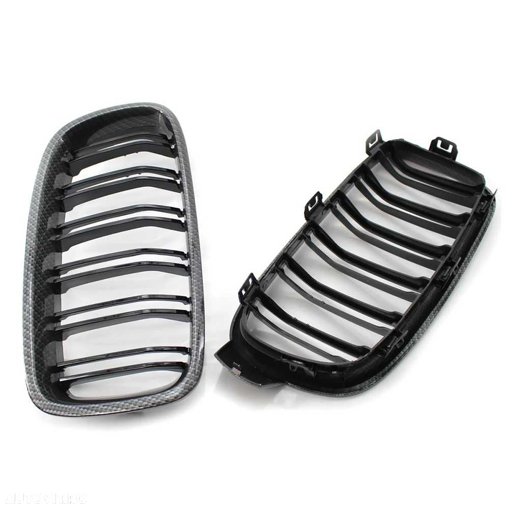 Grile Nari Duble M BMW F30 F31 F35 F80 CARBON, Capace Oglinzi M - 7