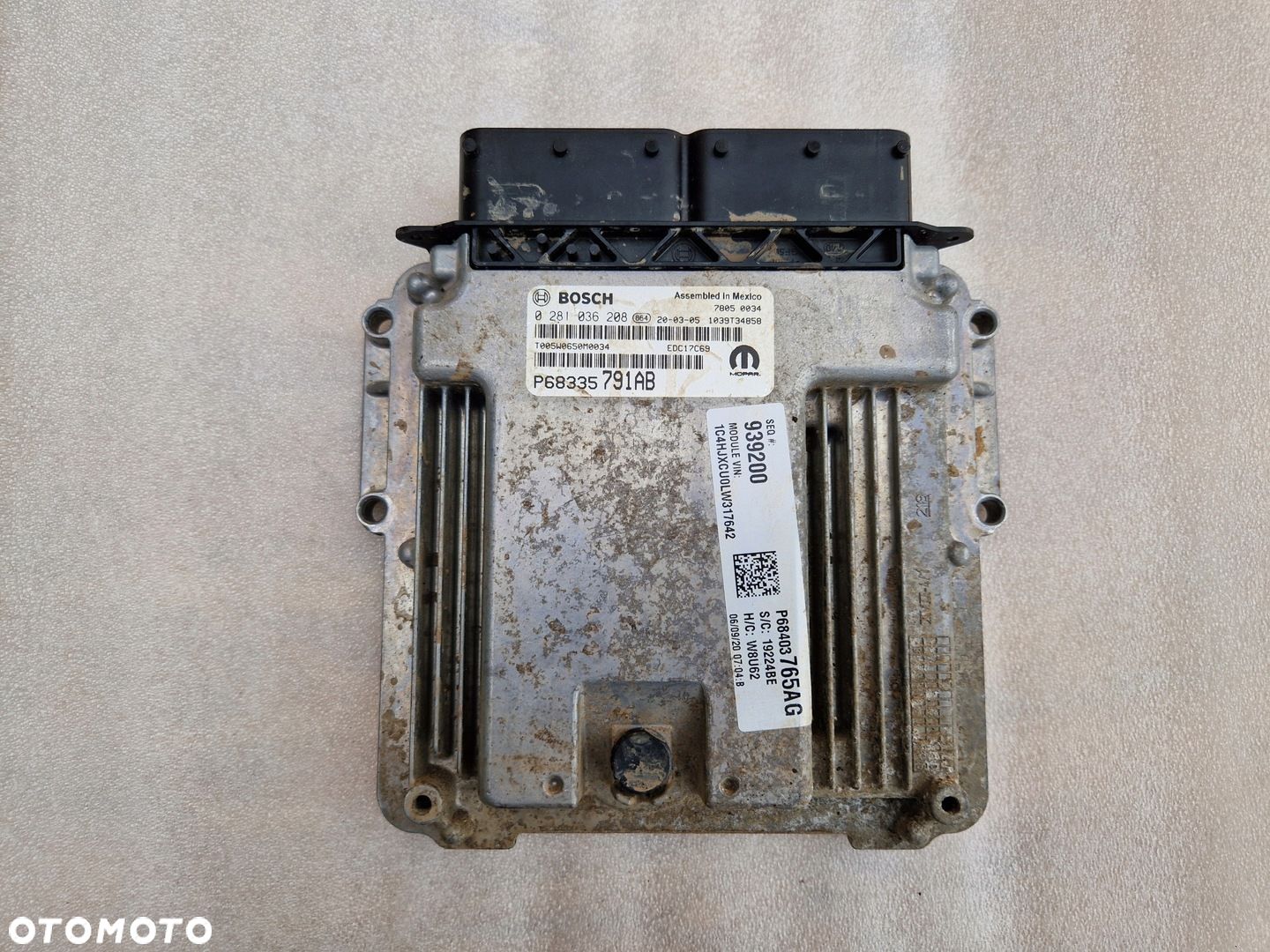 STEROWNIK KOMPUTER SILNIKA JEEP WRANGLER JL - 1
