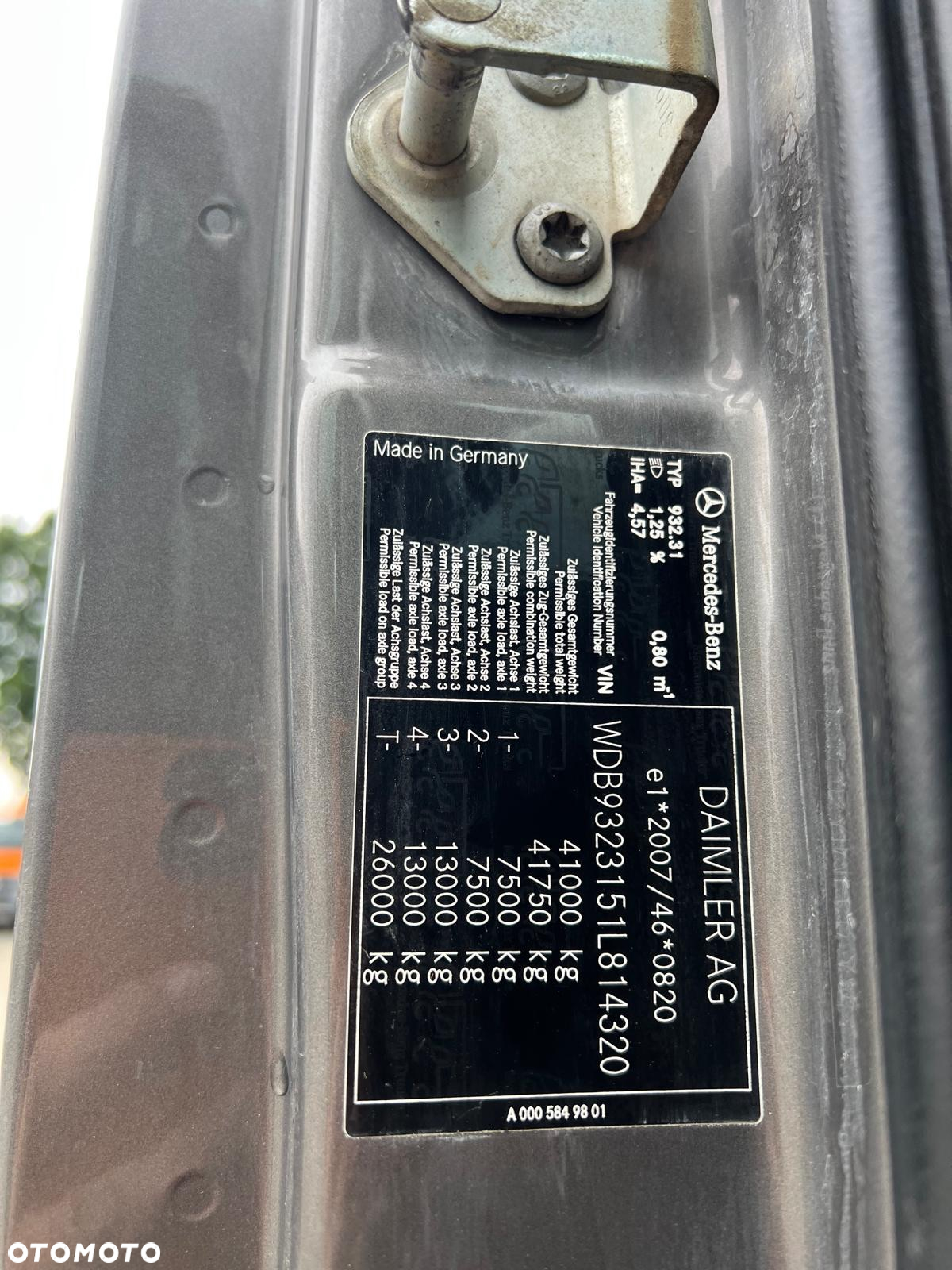 Mercedes-Benz 4146 ACTROS MP3 wywrotka 8x4, 3-str. MEILLER, BORDMATIC, 20 ton, 319 t.km. - 17