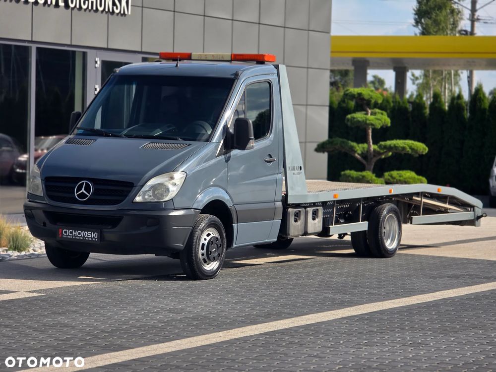 Mercedes-Benz Mercedes-Benz SPRINTER 515 CDi Autolaweta Holownik Pomoc Drogowa Na Bliźniaku Długi Najazd Auto Serwisowane z Polskiego Salonu Wyjątkowo ładny i Zadbany Samochód - 1