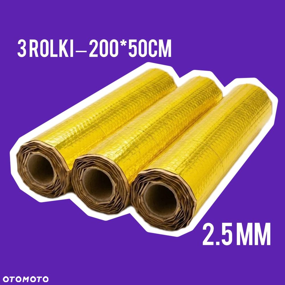 Mata butylowa WYGŁUSZAJĄCA NoiseOFF G2.5 – zestaw 3 rolek (200×50 cm każda) - 1