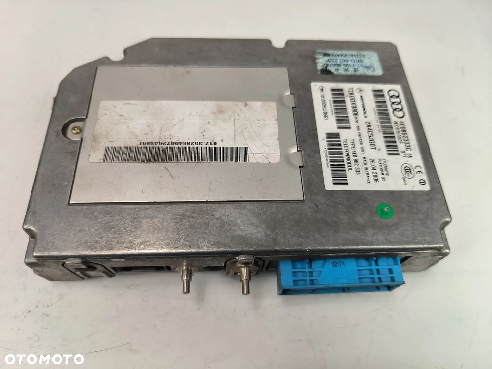 Sterownik / Moduł sterujący telefonem 4E0862333C AUDI A8 S8 D3 4E - 2