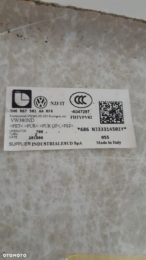 VW Golf VIII Podsufitka 5h6867501AA - 9