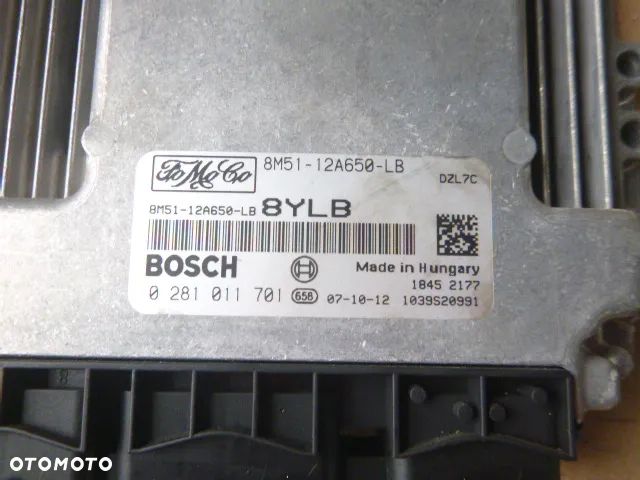 ZESTAW STARTOWY KOMPUTER STACYJKA IMMOBILIZER FORD FOCUS MK2 1.6 TDCI - 9