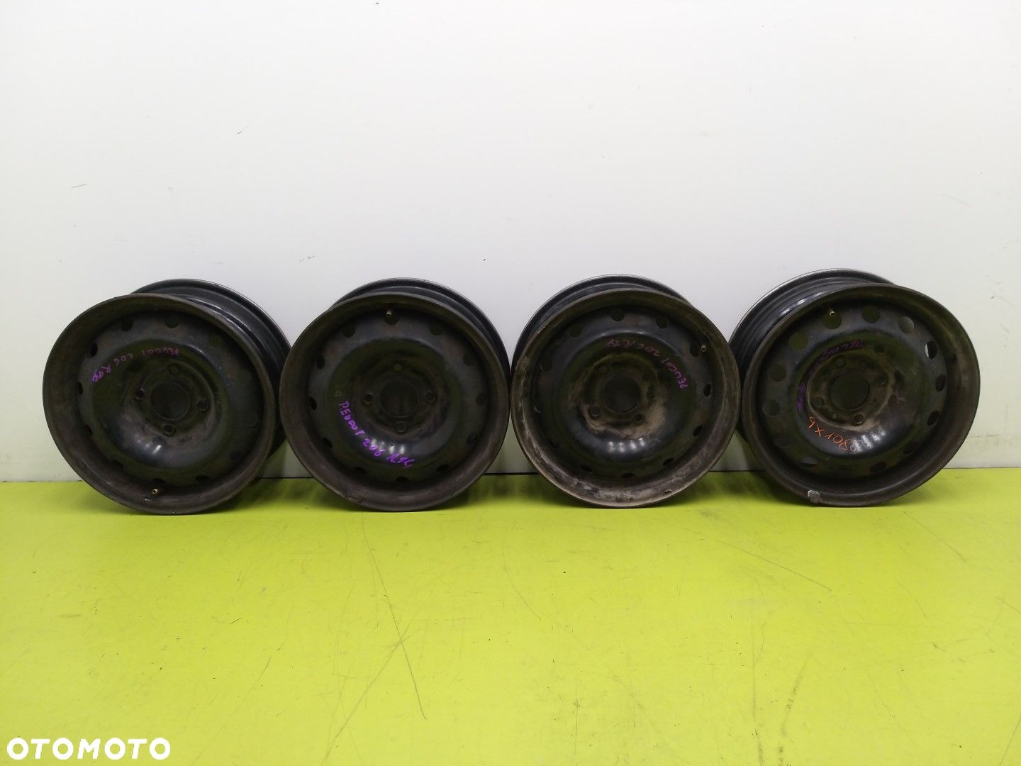 Felgi stalowe PEUGEOT 206 1998-2010 5,5 J R 14 ET 24 4X108 - 1