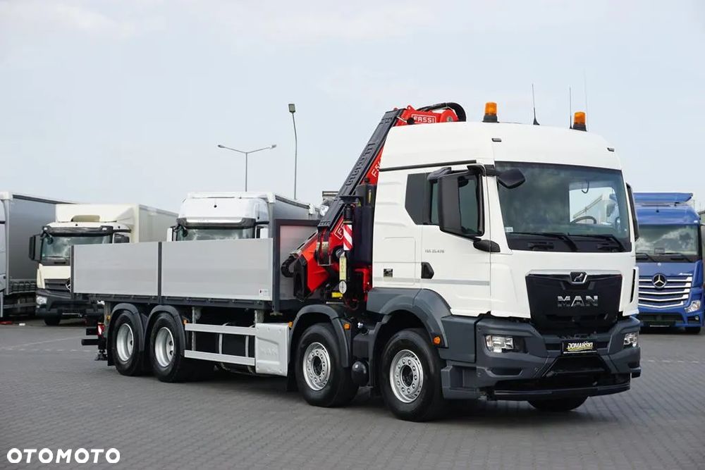 MAN TGS / 35.470 / E 6 / SKRZYNIOWY + HDS / FASSI F 545 / ŁAD. 13 105 KG / PILOT - 2