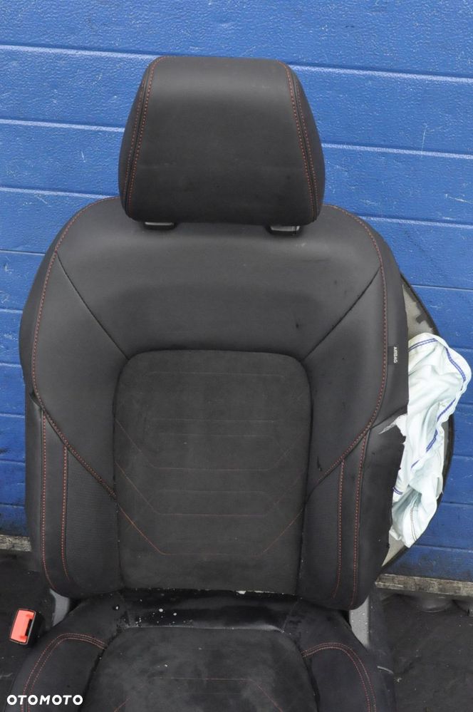 FORD FIESTA MK8 5D PRZEKŁADKA WNĘTRZA FOTELE KANAPA PÓŁSKÓRA ALCANTARA - 3