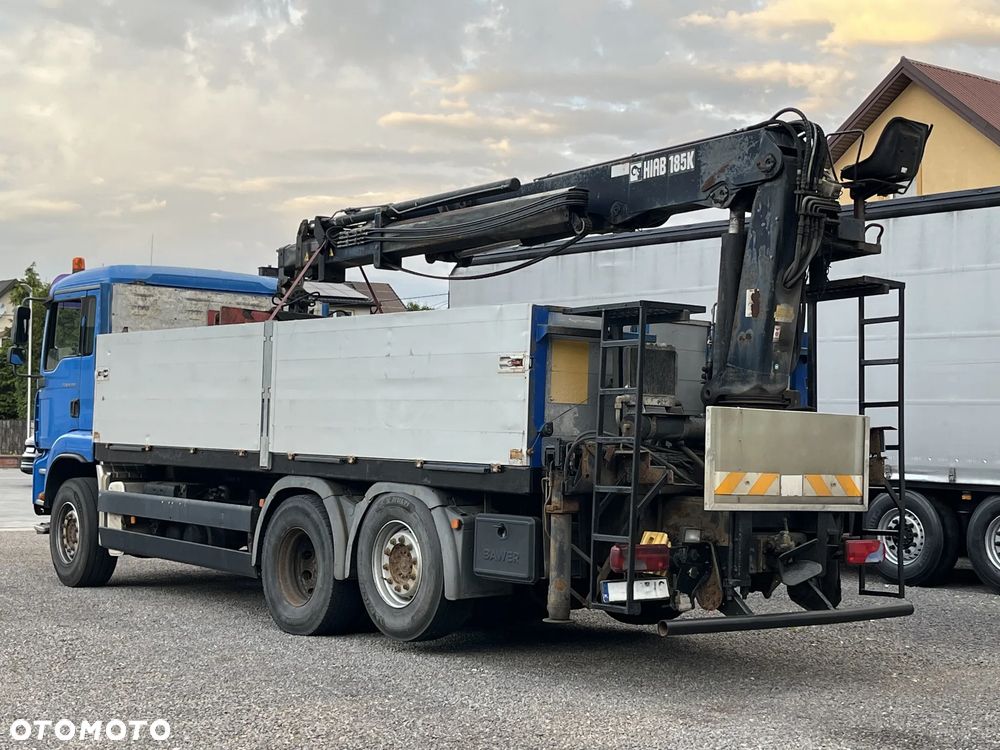 MAN TGA 26.390 / 6X2/ HDS HIAB 185K- 11,2m- ważny UDT / ROTATOR HYDR / OS SKRĘTNA /  SKRZYNIA 6,3m - 3
