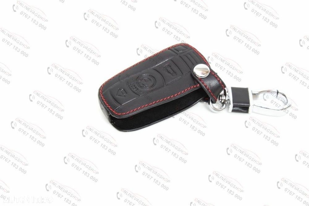 Husa BMW piele pentru cheie seria 1,3,5,6,7, E90 E92 E93 SMART - 6