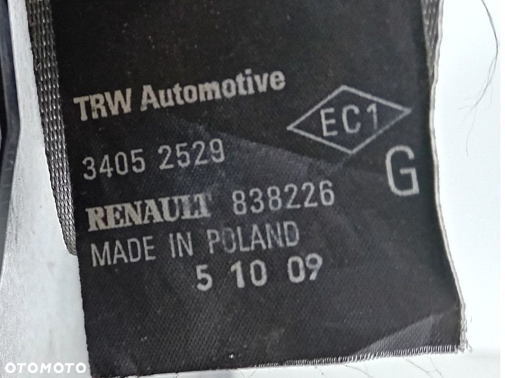 PAS BEZPIECZEŃSTWA LEWY PRZÓD RENAULT CLIO III 34052529 TRW - 3