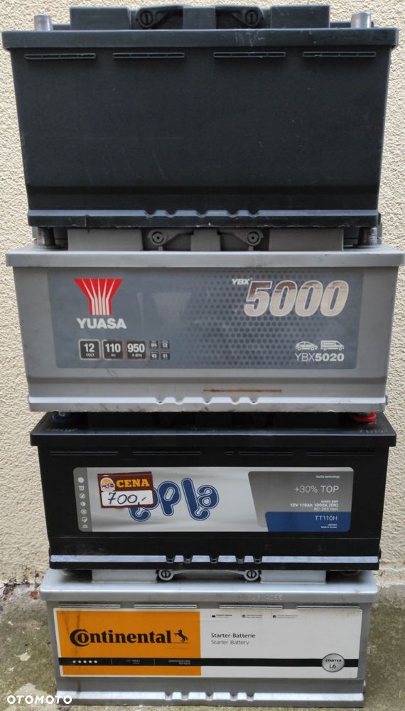 Akumulator samochodowy AGM 12V 110Ah 1000A 950A 95Ah 850A Continental Bosch Yuasa - 1