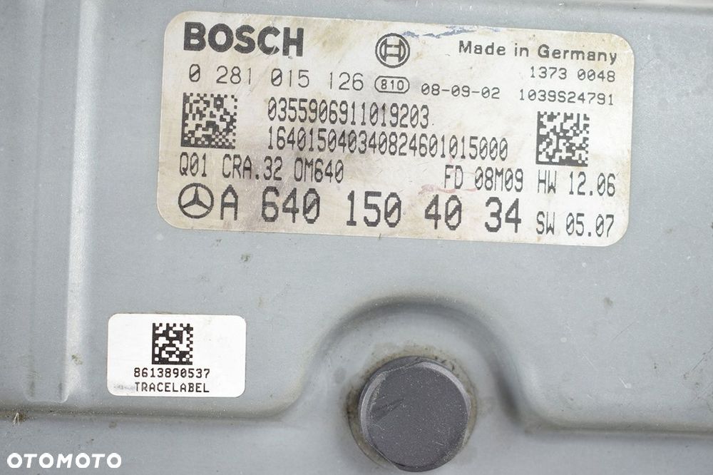 komputer sterownik mercedes w245 2.0 cdi a6401504034 0281015126 - 3