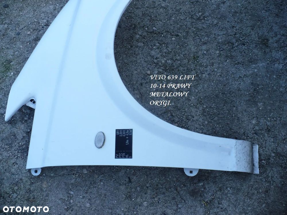 VITO 639 10-14 BLOTNIK PRZOD LEWY metalowy LIFT ORYGINAL - 27
