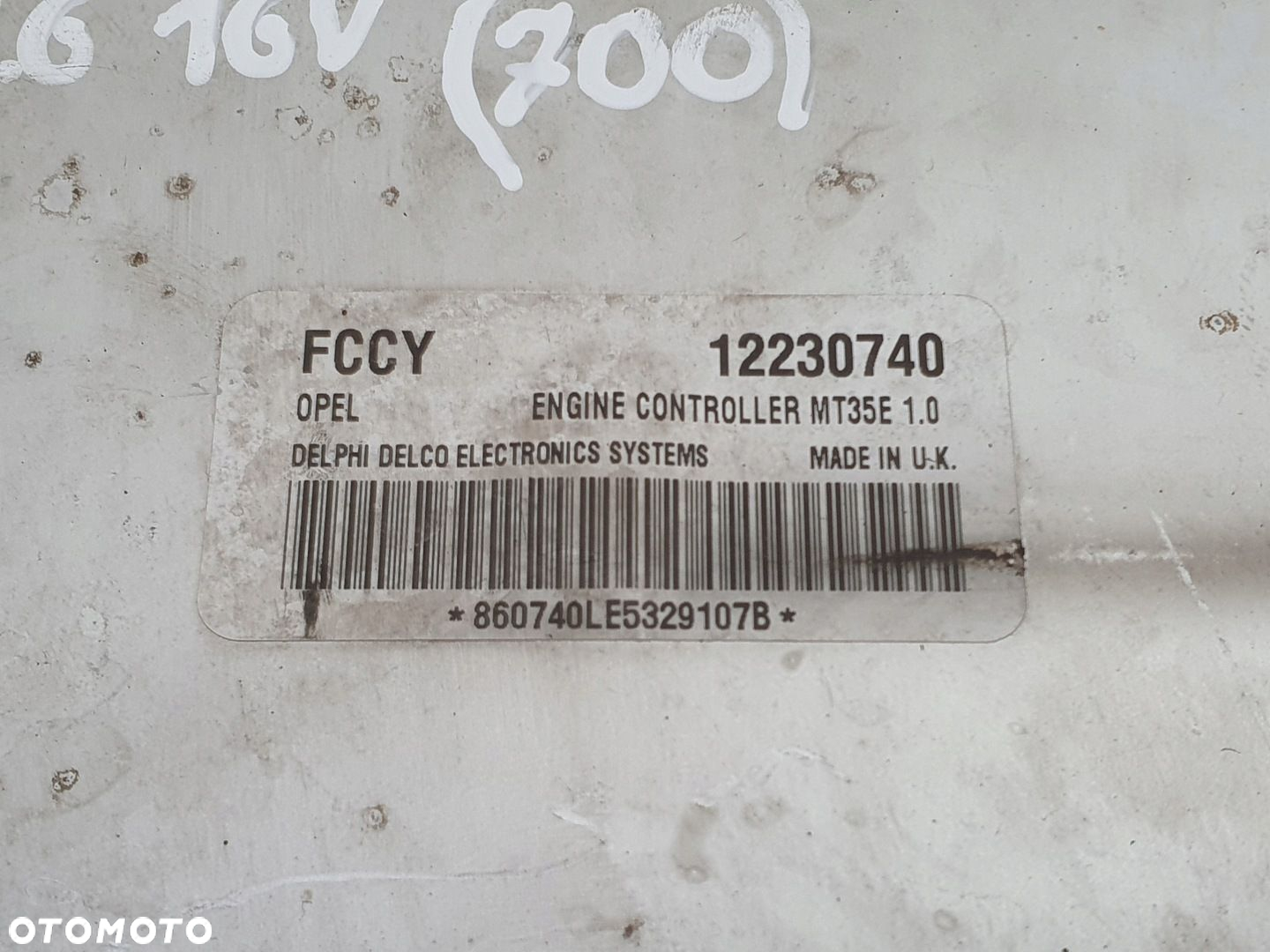 Opel Meriva A 1.6 16V STEROWNIK SILNIKA Komputer 12230740 FCCY - 2