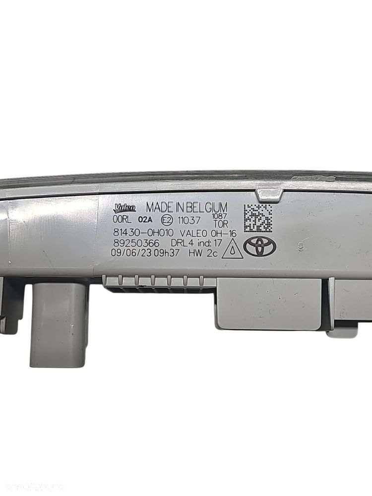 LAMPA ŚWIATŁO DO JAZDY DZIENNEJ DRL LED TOYOTA AYGO PEUGEOT PARTNER CITROEN 81430-0H010 - 3