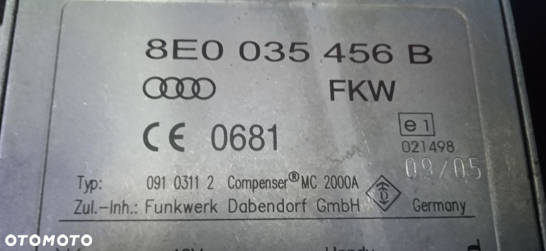 Wzmacniacz antenowy Audi A2 8E0035456B - 3