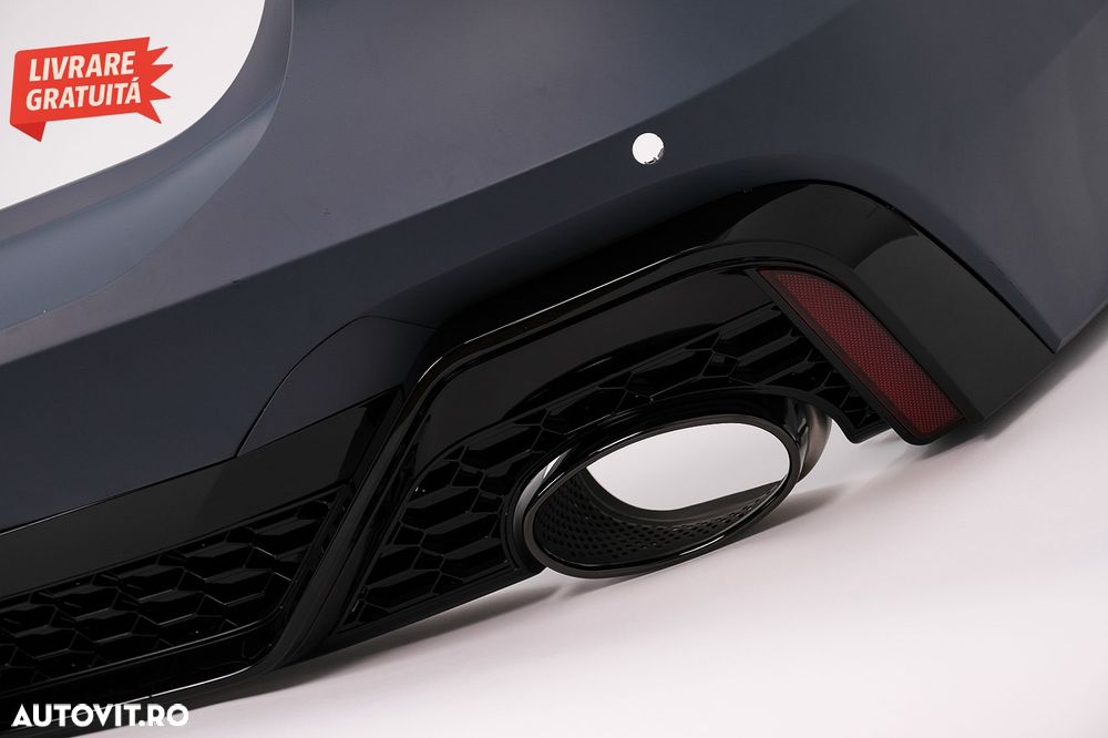 Bara Spate cu Difuzor si ornamente evacuare Audi A7 4K8 Sportback (2018-up) RS Des- livrare gratuita - 4