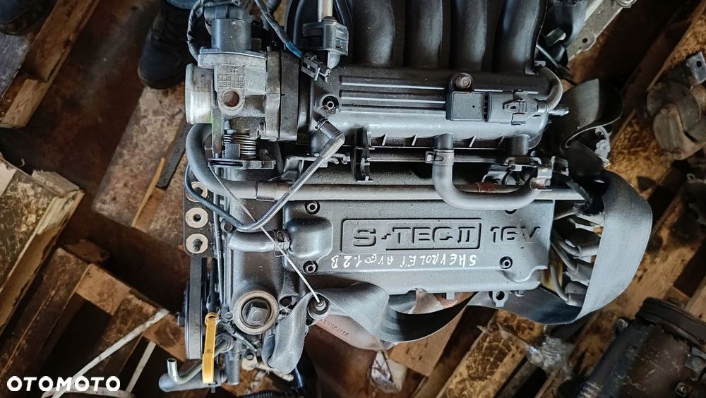 SILNIK 1.2 16V B12D1 CHEVROLET AVEO T250 SPARK KOMPLETNY Z OSPRZETEM - 1