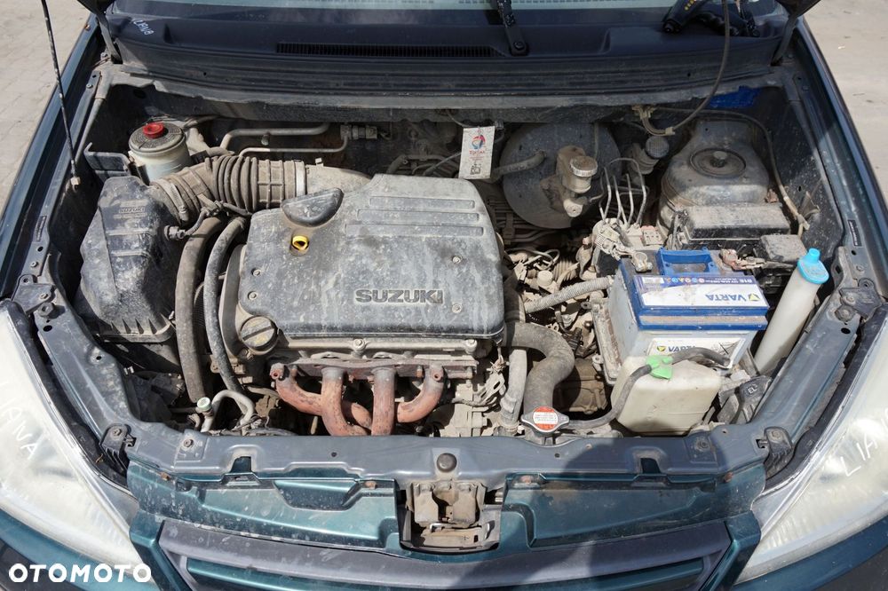 MASKA ZDERZAK BŁOTNIKI LAMPY LIANA  ZY6  SUZUKI 2001-2010 ZIELONY PRZÓD KOMPLETNY - 27