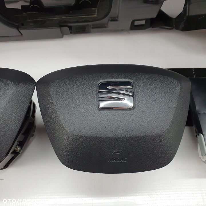 SEAT LEON 3 III 5F LIFT KOKPIT DESKA KONSOLA PULPIT PODUSZKA AIRBAG AIR BAG PASY KIT SET - 7