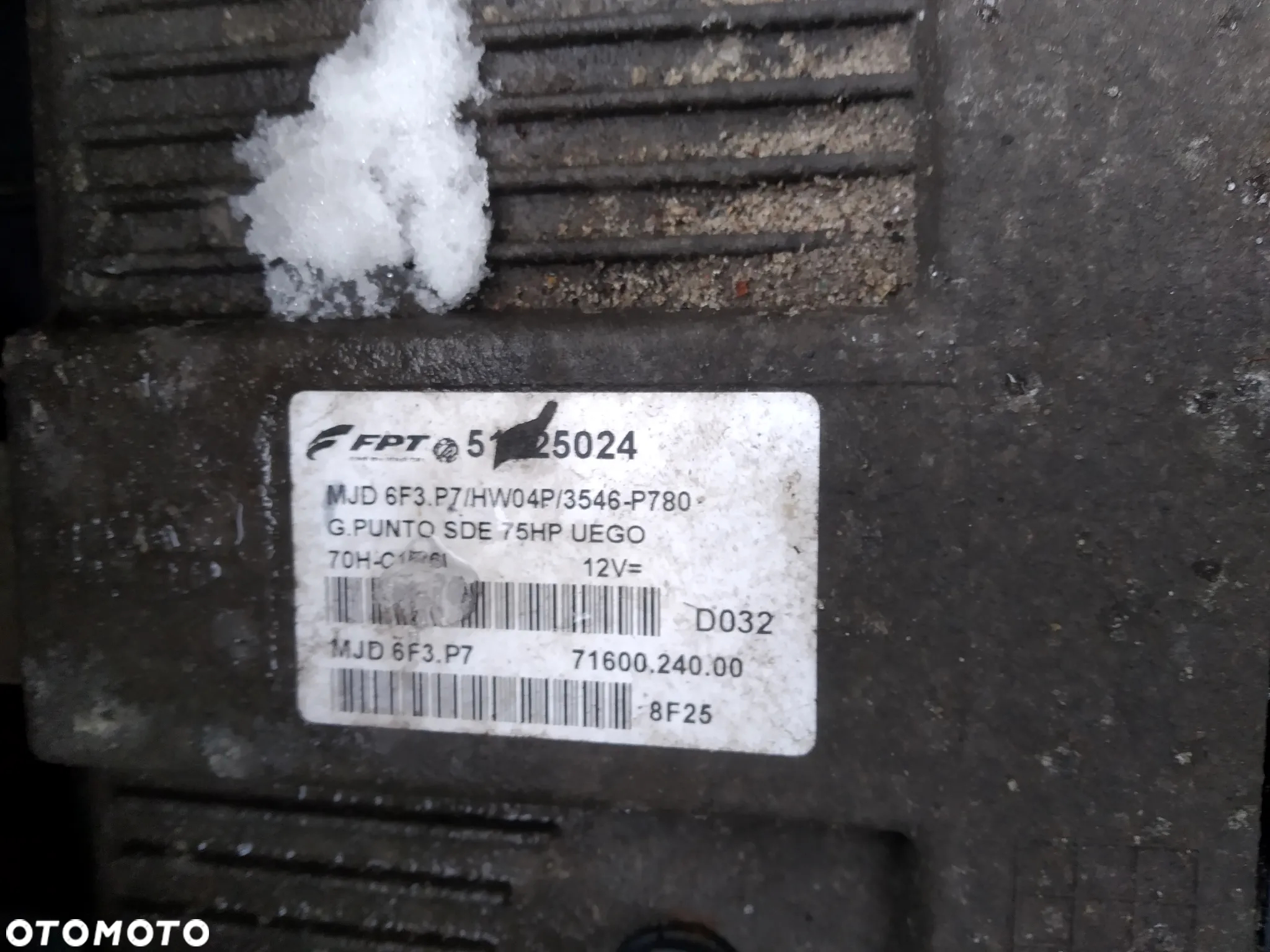 FIAT GRANDE PUNTO 05-09 1.3 MULTIJET - KLAPKA WLEWU PALIWA 249 - 32