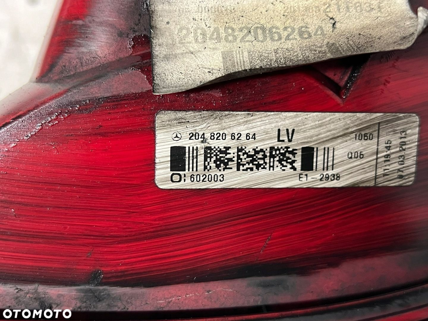 MERCEDES C-KLASA W204 LIFT LED LAMPA LEWY TYŁ LEWA TYLNA A2048206264 - 9