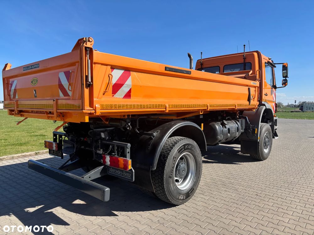 Mercedes-Benz AXOR 1828 4x4 blokady, biegi terenowe, oryginalna wywrotka Meiller kiper , hydraulika do wywrotu , zawieszenie resor, czołownica do pługa, klimatyzacja , webasto , elektryka - 13