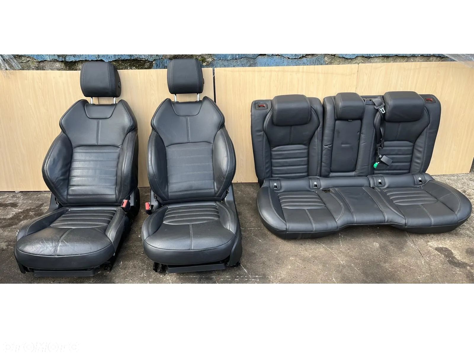 Siedzenia fotele kanapa komplet skórzane SKORA czarne Range Rover Evoque L538 2015 - 1