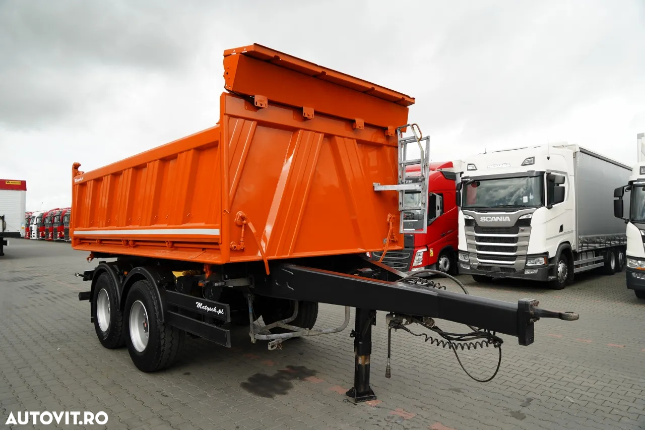 Meiller BASCOLĂ CU 3 LATE / REMORCA TANDEM / AXE RIDICABILE / SAF - 2