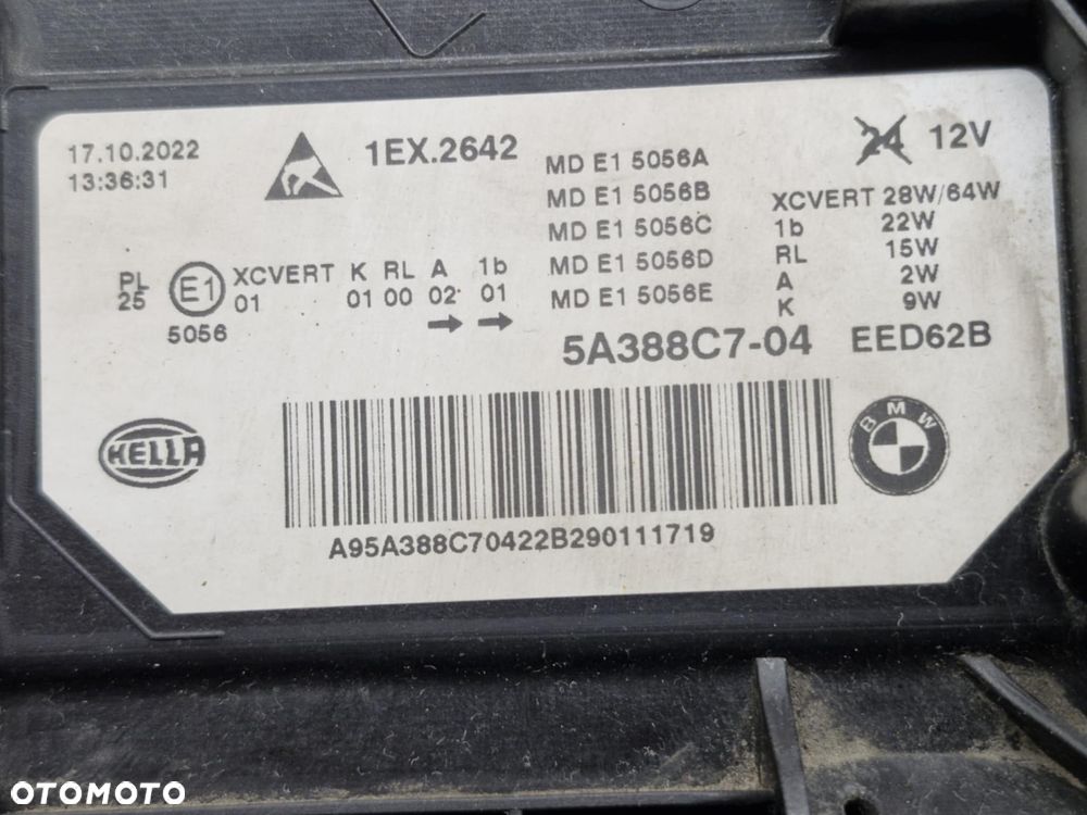 BMW 5 G30 G31 LIFT FULL LED LAMPA LEWA/PRAWA PRZÓD 5A388C7-04/5A388C8-04 - 29