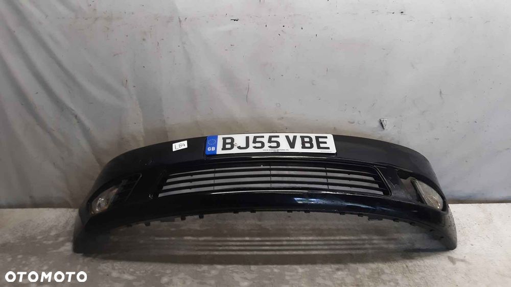 % ZDERZAK PRZÓD PRZEDNI FORD FIESTA MK6 6 VI D2 CZARNY HALOGENY - 1