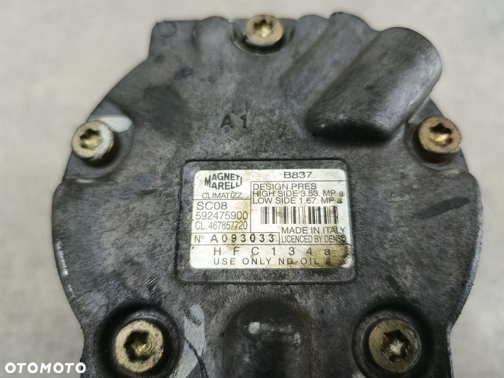 SPRĘŻARKA KLIMATYZACJI FIAT PUNTO II 592475900  467857720 MAGNETI MARELLI - 6