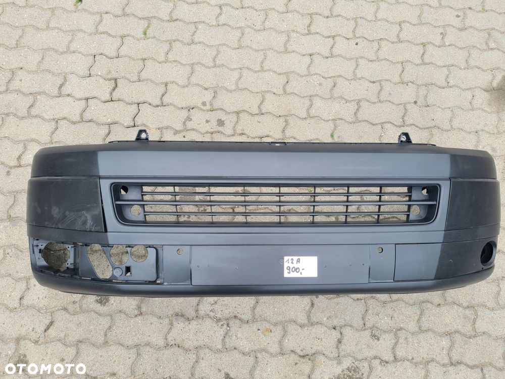 VW T5 LIFT TRANSPORTER zderzak przód czarny STRUKTURA - 1