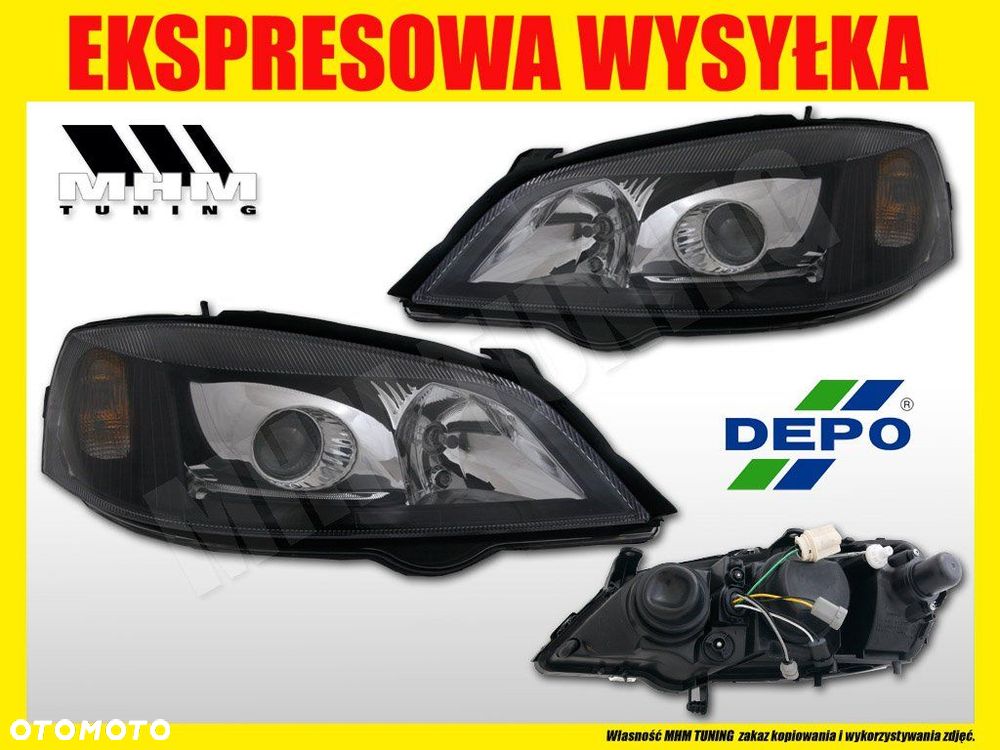 REFLEKTOR LAMPA OPEL ASTRA II 2 G SOCZEWKA XENON - 2